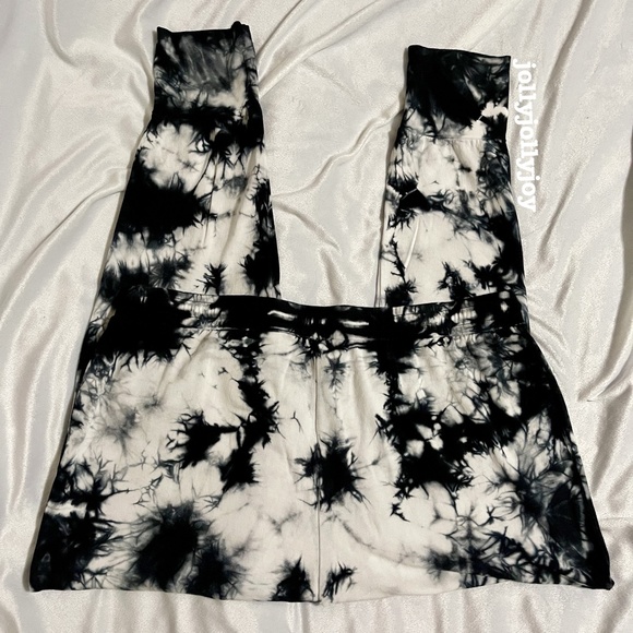 SET: Torrid Dream Fleece Tie Dye Black & White Sleep Sweatshirt/Legging 2X - Picture 11 of 14